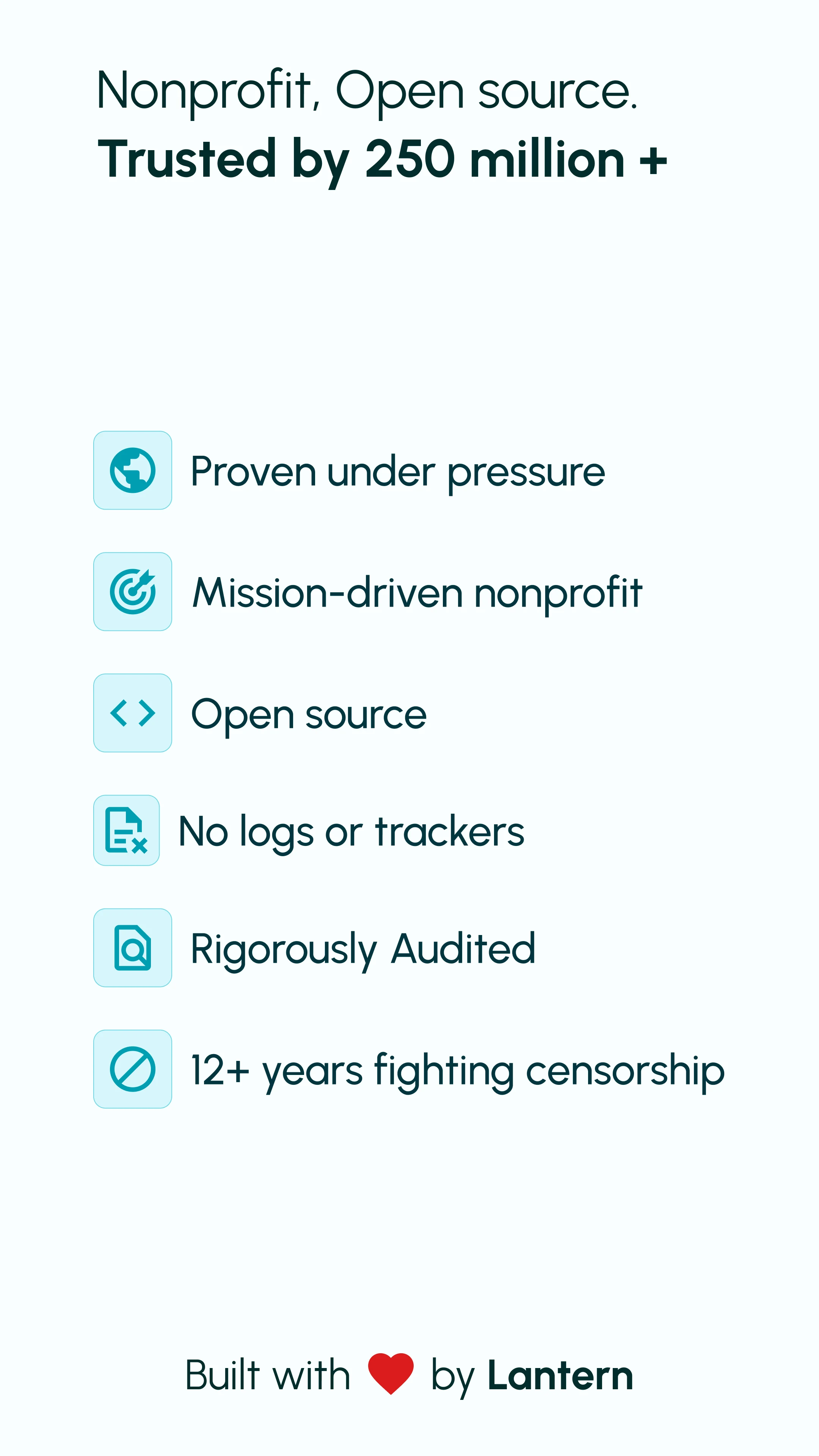Lantern: Fast & Private VPN screenshot